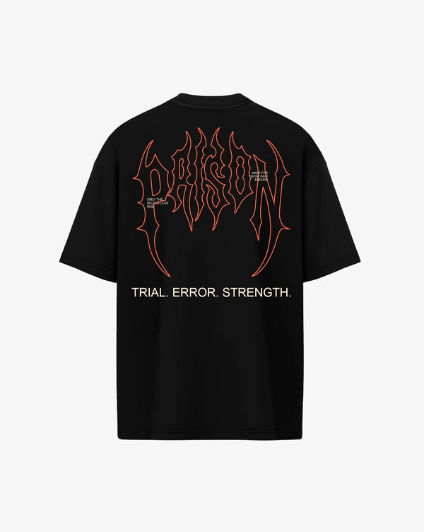 Camiseta oversized rocky Streetwear Preta