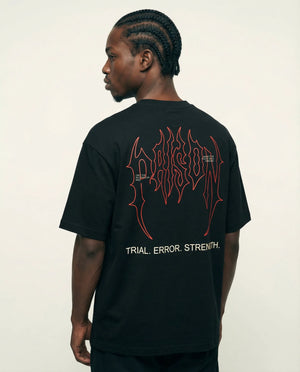 Camiseta oversized rocky Streetwear Preta