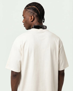 Camiseta Oversized Streetwear Leopard Off-White