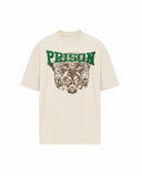 Camiseta Oversized Streetwear Leopard Off-White