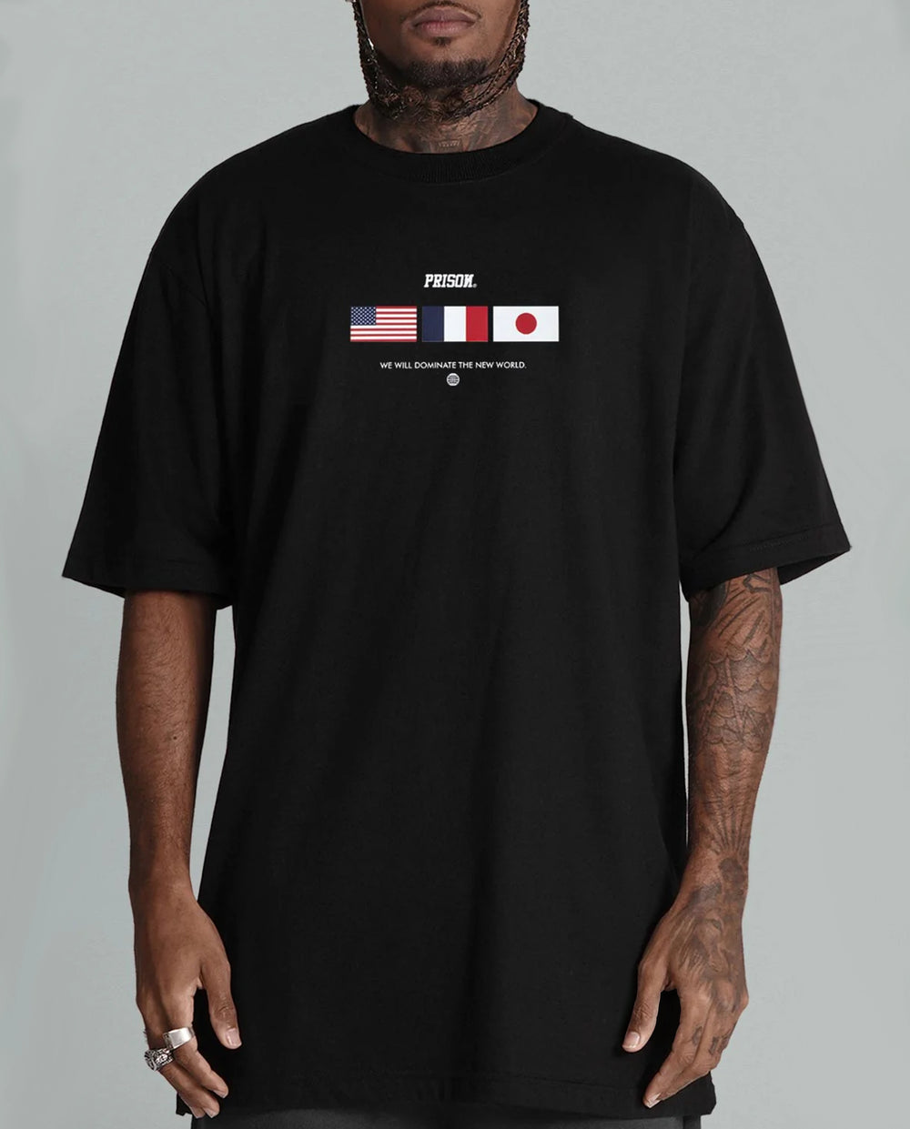 Camiseta Oversized The New World Preta