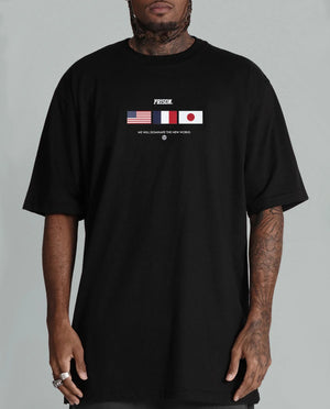 The New World Black Oversized T-Shirt