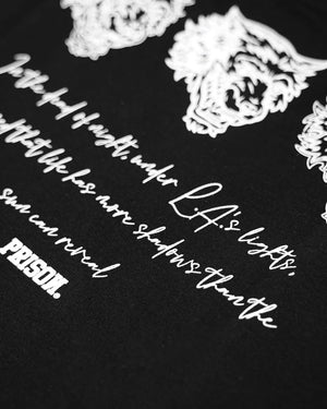 Camiseta oversized wolfs preta - Prison®Camiseta