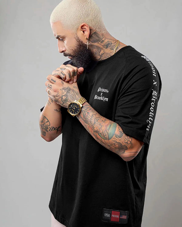 Brooklyn Black Raglan T-Shirt