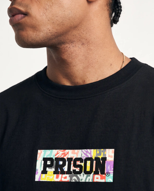Camiseta Streetwear RGB Sticker Preta