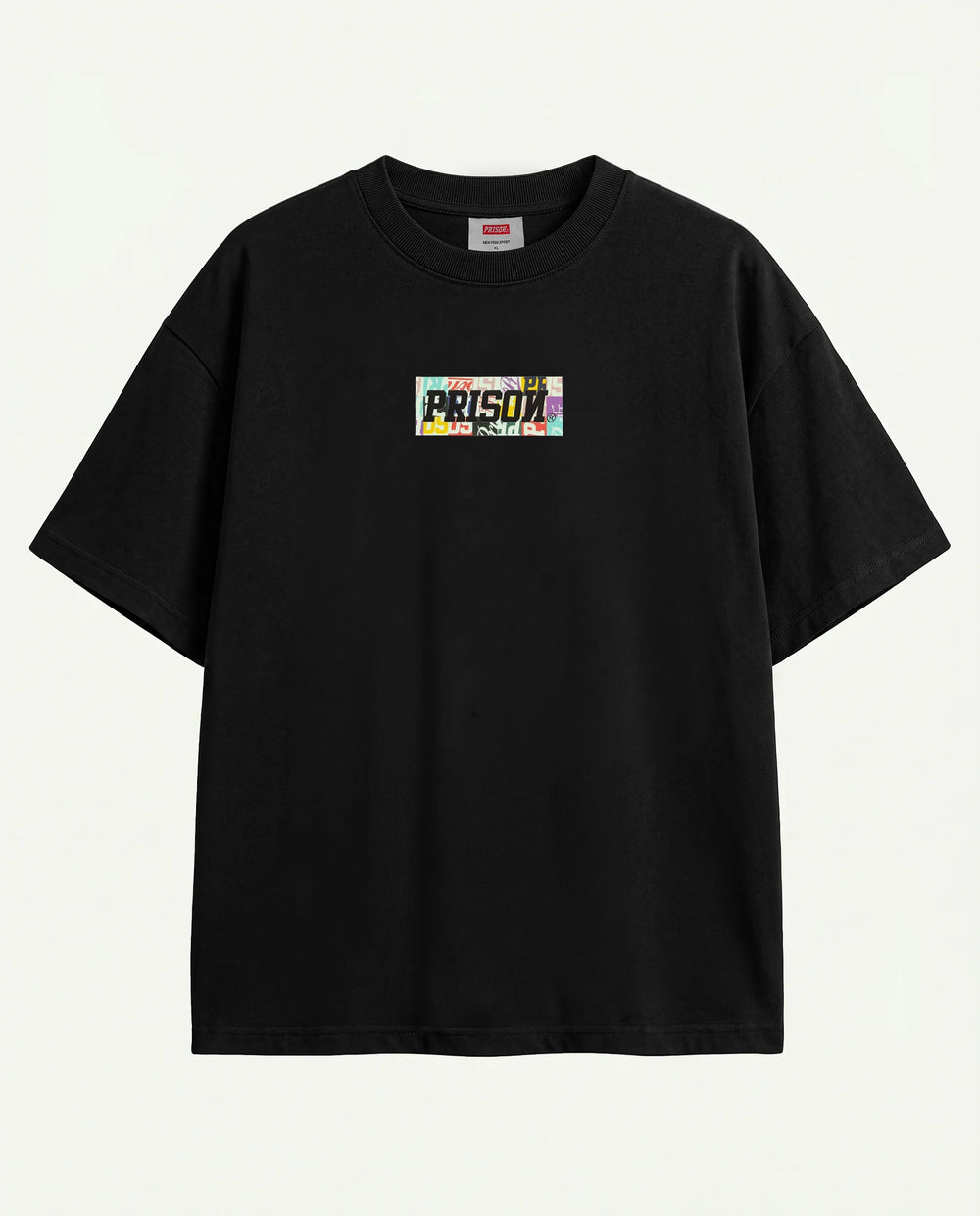 Camiseta Streetwear RGB Sticker Preta