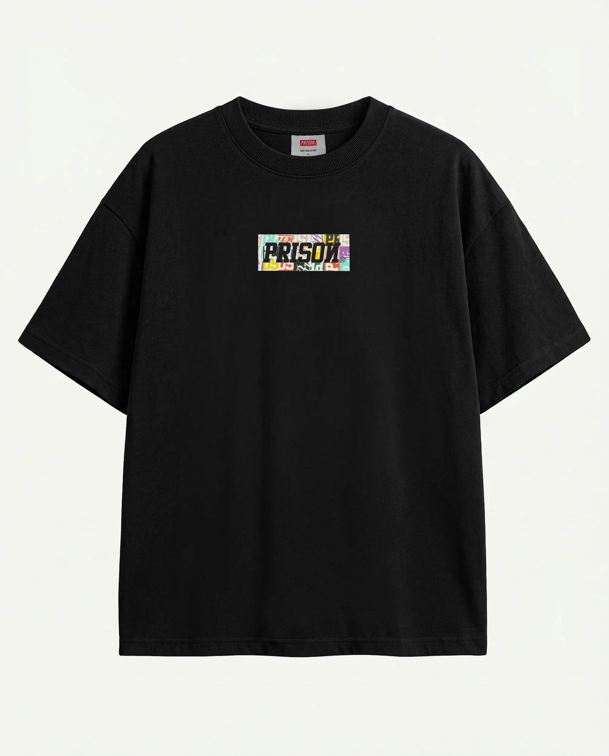 Camiseta Streetwear RGB Sticker Preta