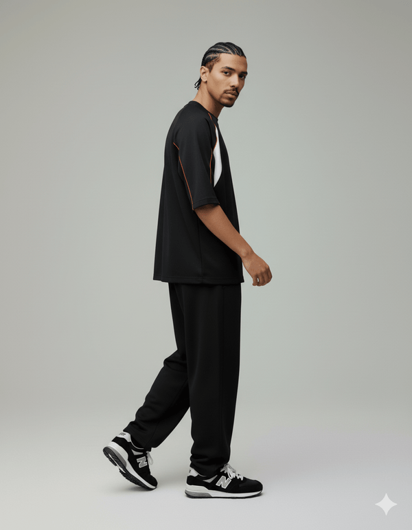 Camiseta raglan 3/4 over 93 preta - Prison®Camiseta