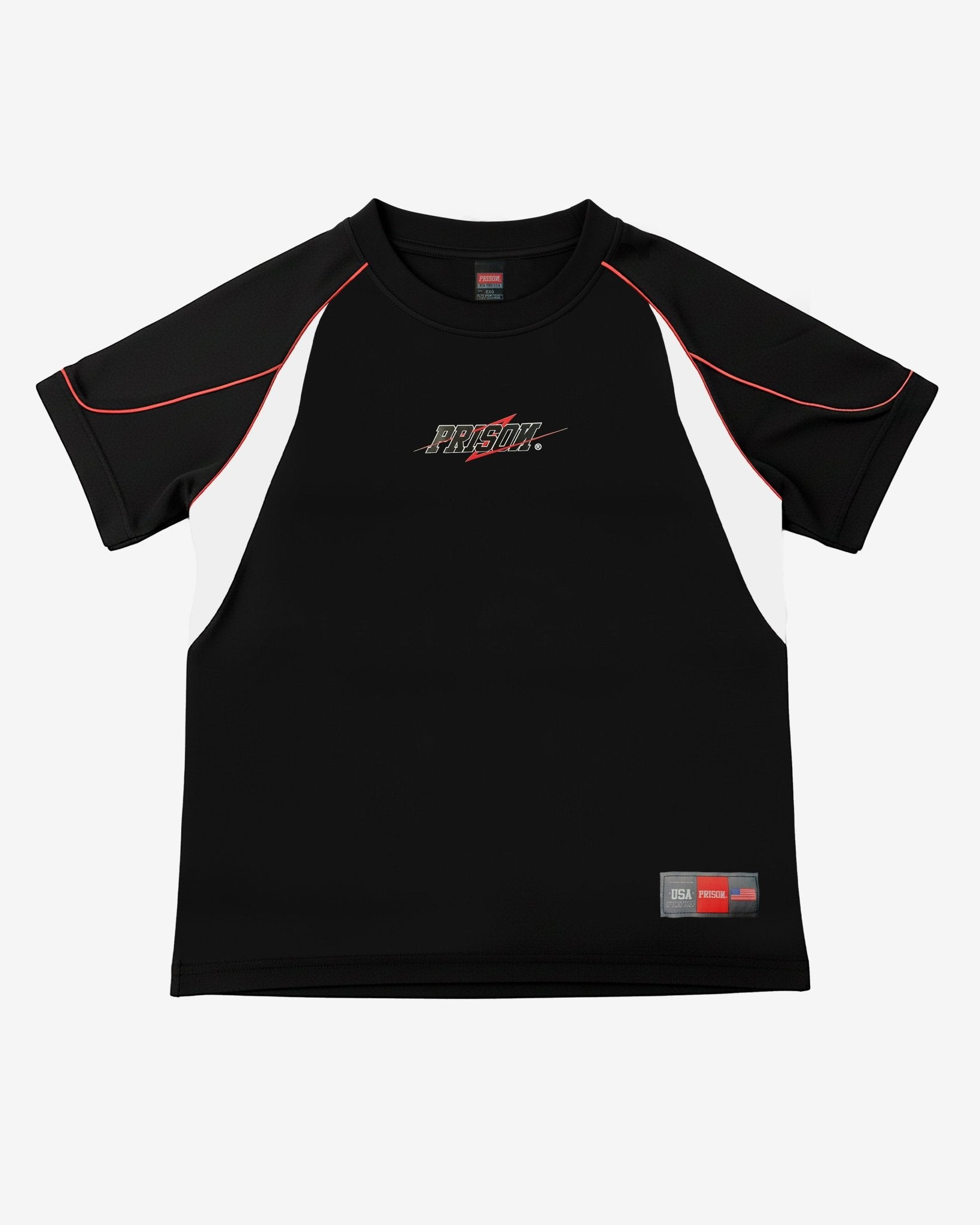 Camiseta raglan over preta