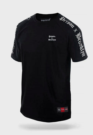 Camiseta Raglan Brooklyn Preta - Prison®Camiseta
