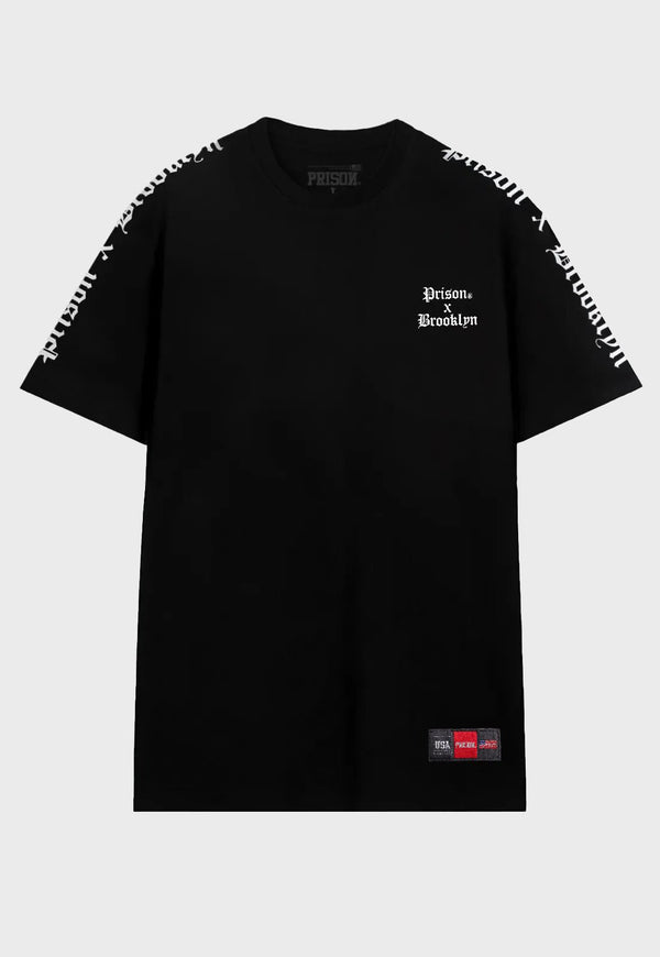Camiseta Raglan Brooklyn Preta - Prison®Camiseta