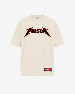 Camiseta rock oversized off white - Prison®Camiseta