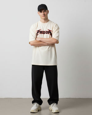 Camiseta rock oversized off white - Prison®Camiseta