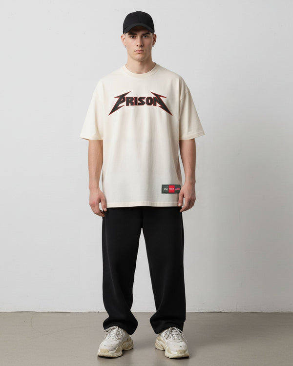 Camiseta rock oversized off white - Prison®Camiseta