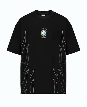 Camiseta Seleção Brasileira Prison® Flame Preta
