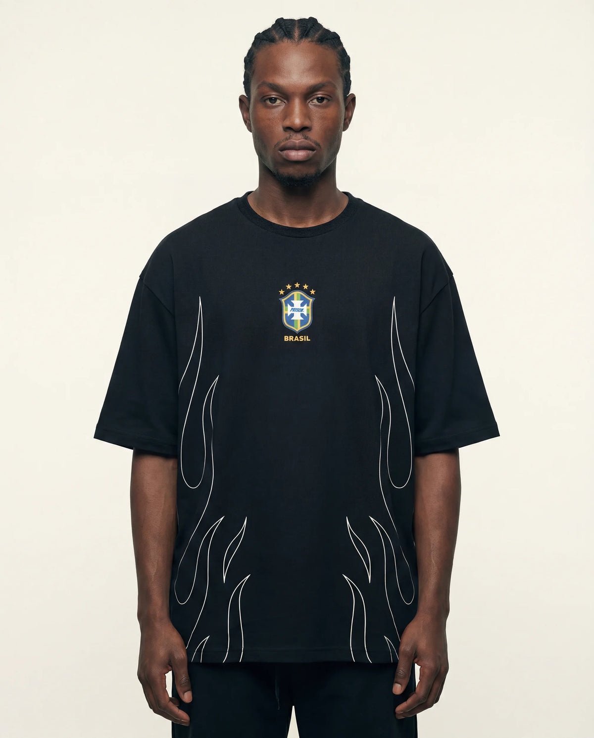Camiseta Seleção Brasileira Prison® Flame Preta