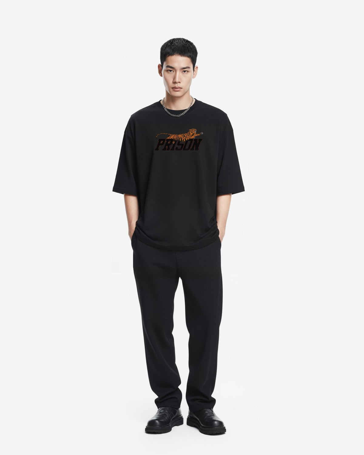 Camiseta street wear tiger preta - Prison®Camiseta