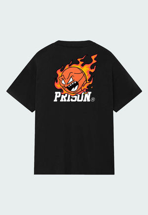 Camiseta Streetwear Basket Fireball Preta - Prison®Camiseta