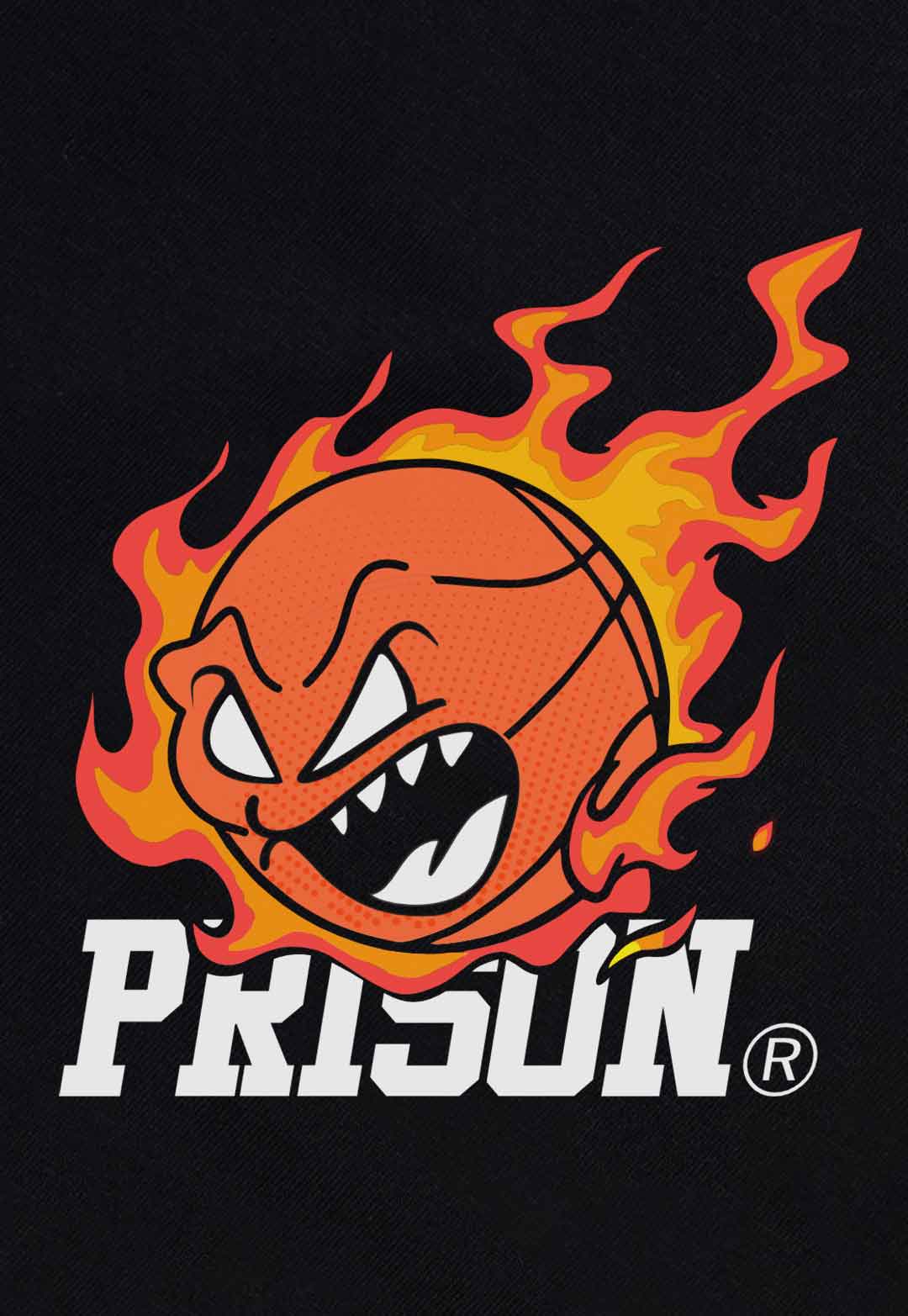 Camiseta Streetwear Basket Fireball Preta - Prison®Camiseta
