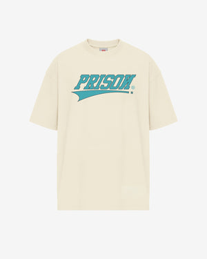Off-white streetwear t-shirt with box logo.