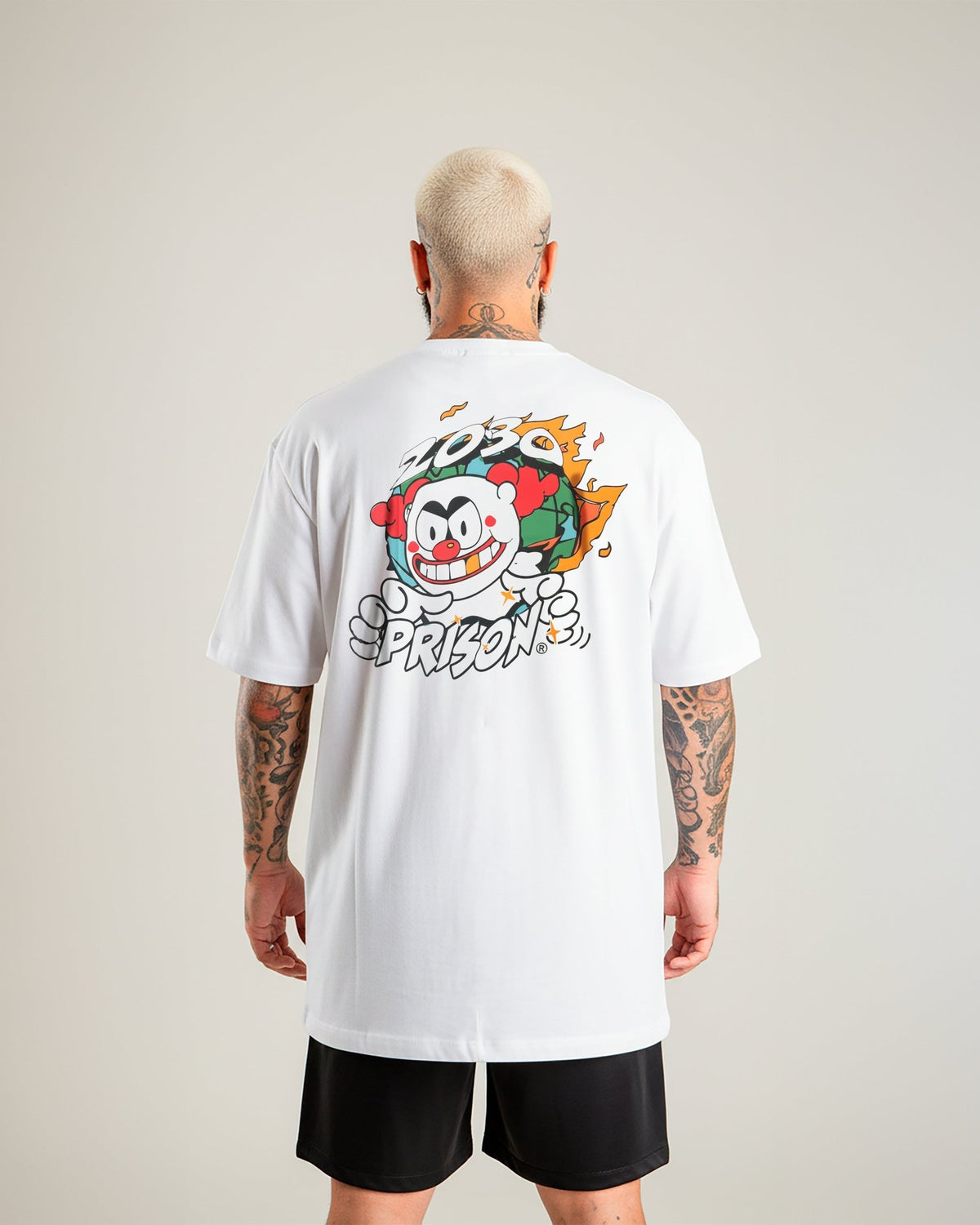 Camiseta streetwear Clown Branca - Prison®Camiseta