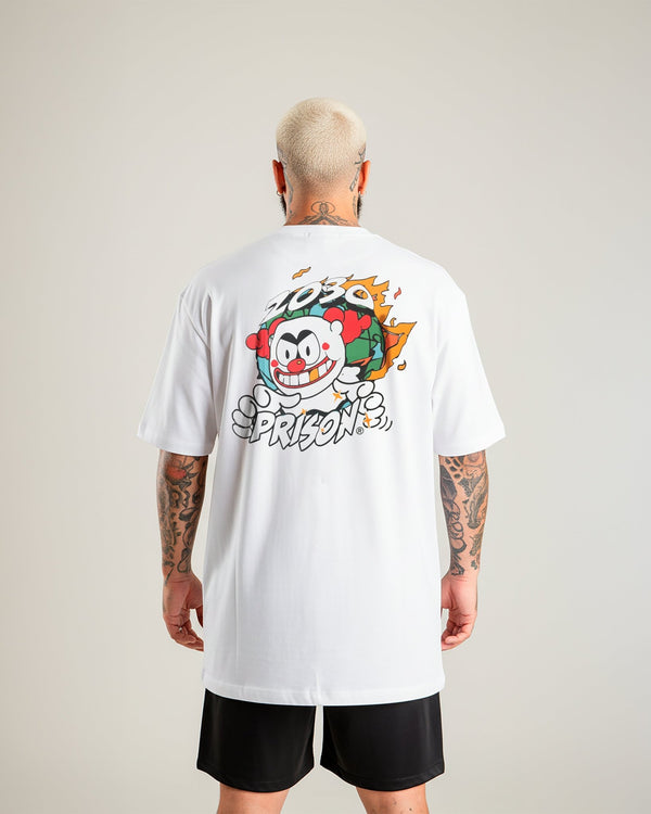 Camiseta streetwear Clown Branca - Prison®Camiseta