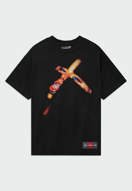 Camiseta Streetwear Cruz Preta - Prison®Camiseta