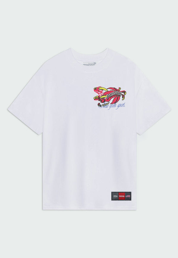 Camiseta Streetwear Dino Claw Branca - Prison®Camiseta