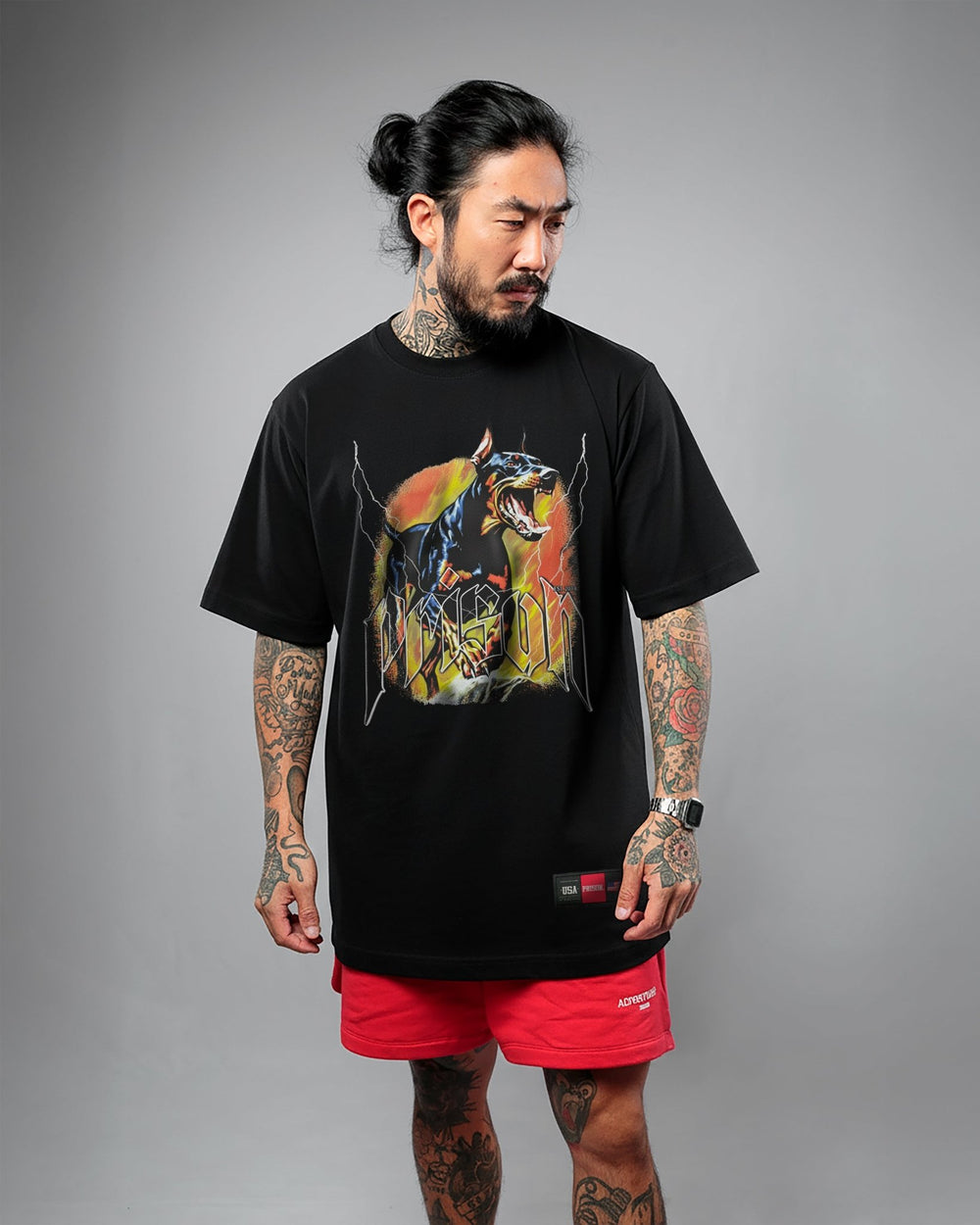 Camiseta Streetwear Doberman Preta - Prison®Camiseta