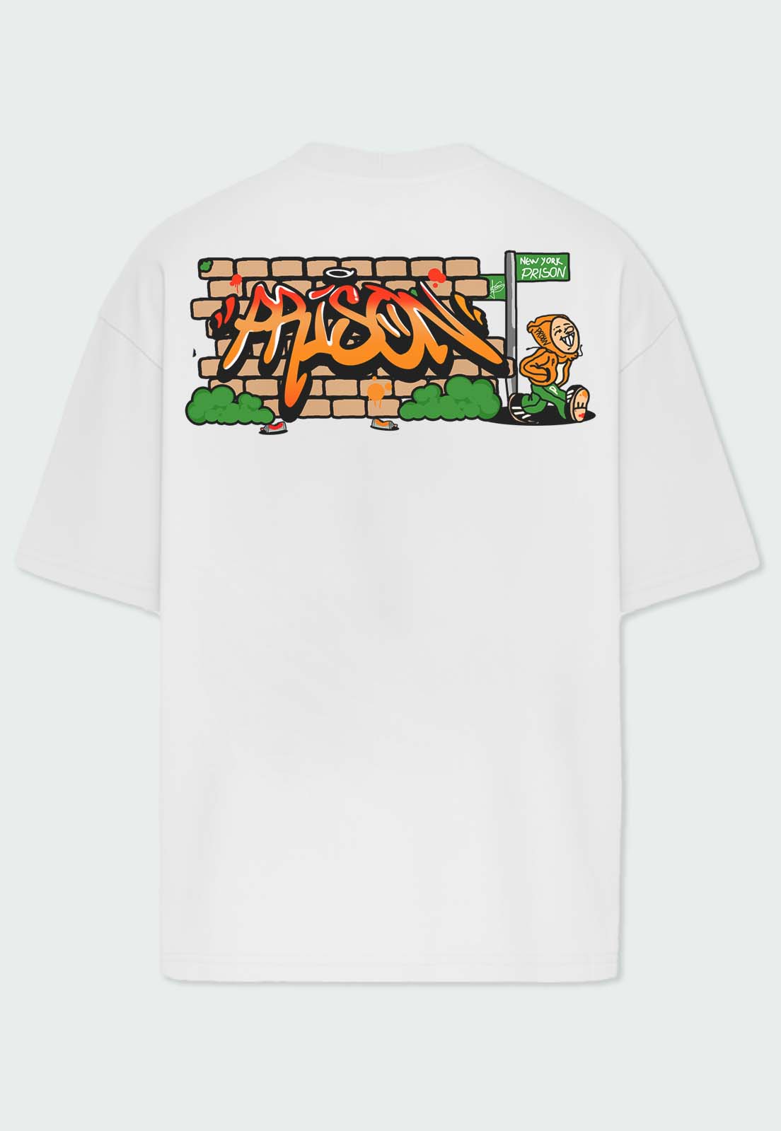 Camiseta Streetwear Grafite Boyz Branca - Prison®Camiseta