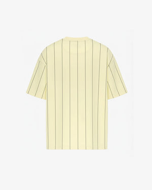 Yellow striped streetwear t-shirt