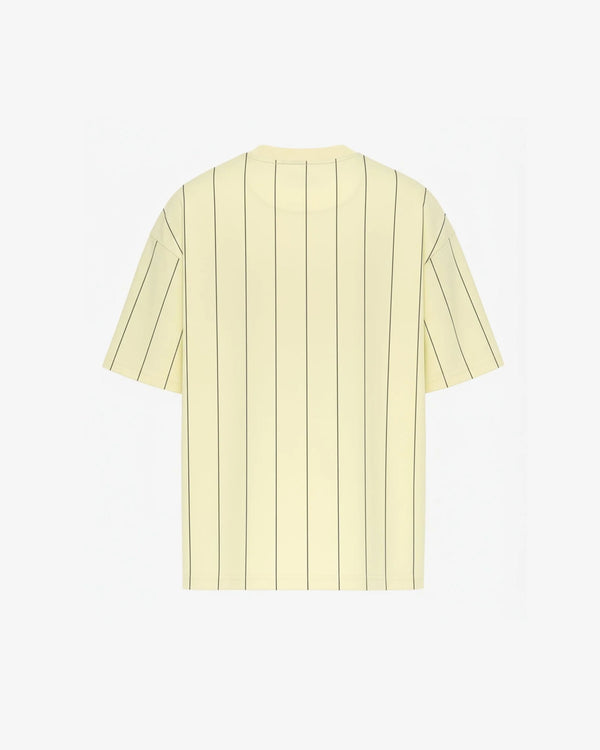 Yellow striped streetwear t-shirt