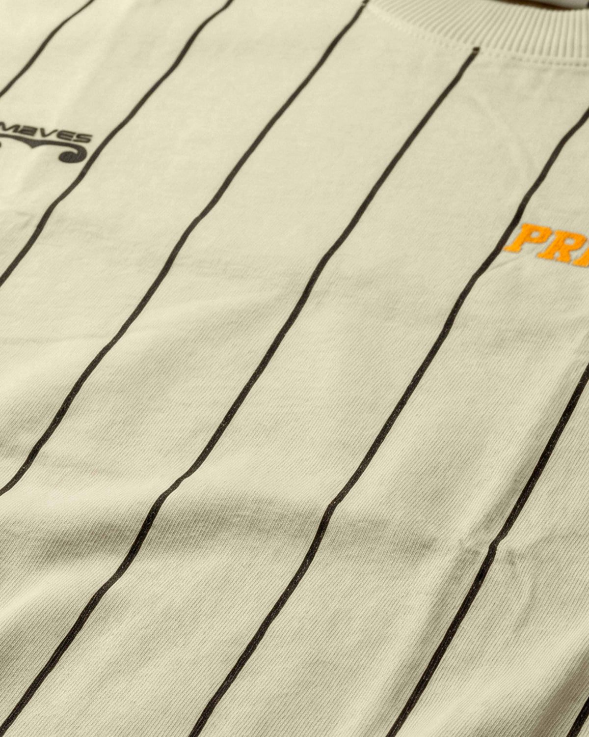 Yellow striped streetwear t-shirt