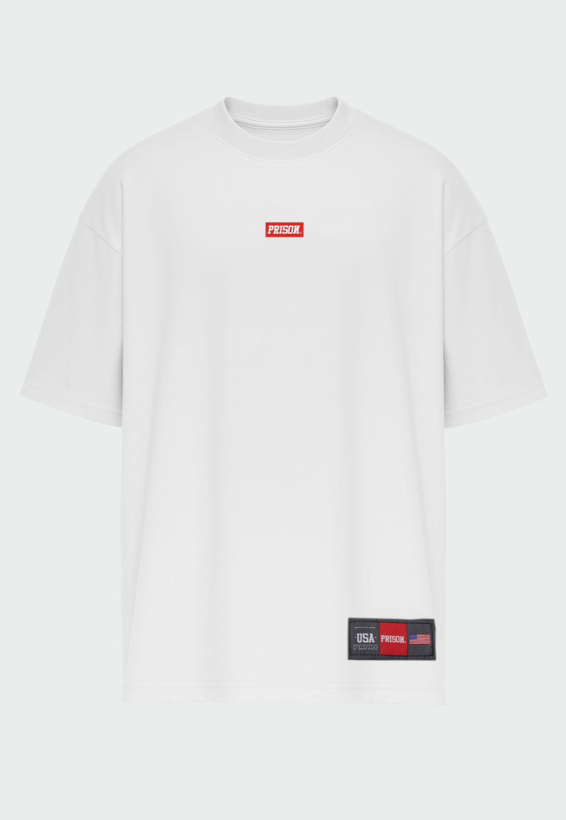 Camiseta Streetwear Logo Box Branca - Prison®Camiseta