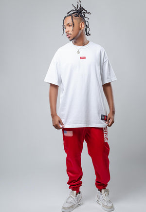 Camiseta Streetwear Logo Box Branca - Prison®Camiseta