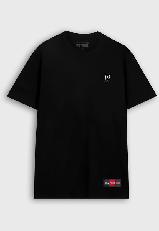 Camiseta Streetwear Logo Minimalist Preta - Prison®Camiseta