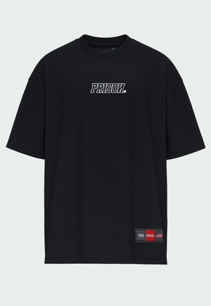 Camiseta Streetwear Logo Stroke Preta - Prison®Camiseta