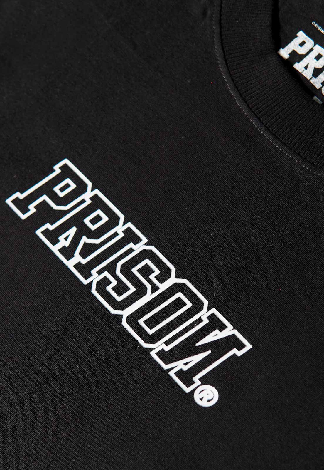 Camiseta Streetwear Logo Stroke Preta - Prison®Camiseta