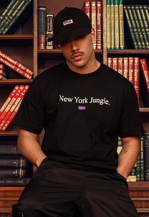 Camiseta Streetwear New York Jungle Preta - Prison®Camiseta