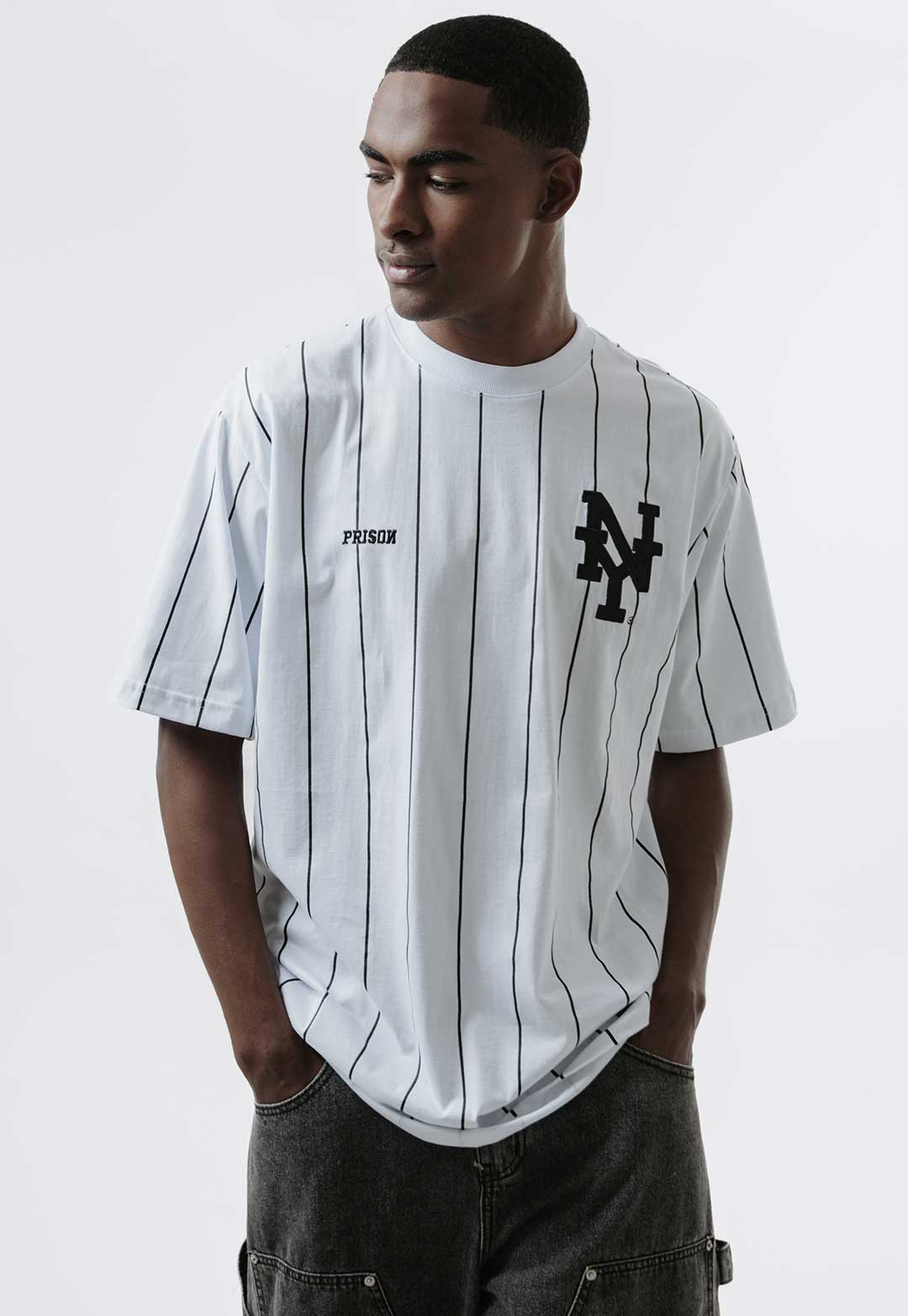 Camiseta Streetwear NY Listrada Branca - Prison®Camiseta