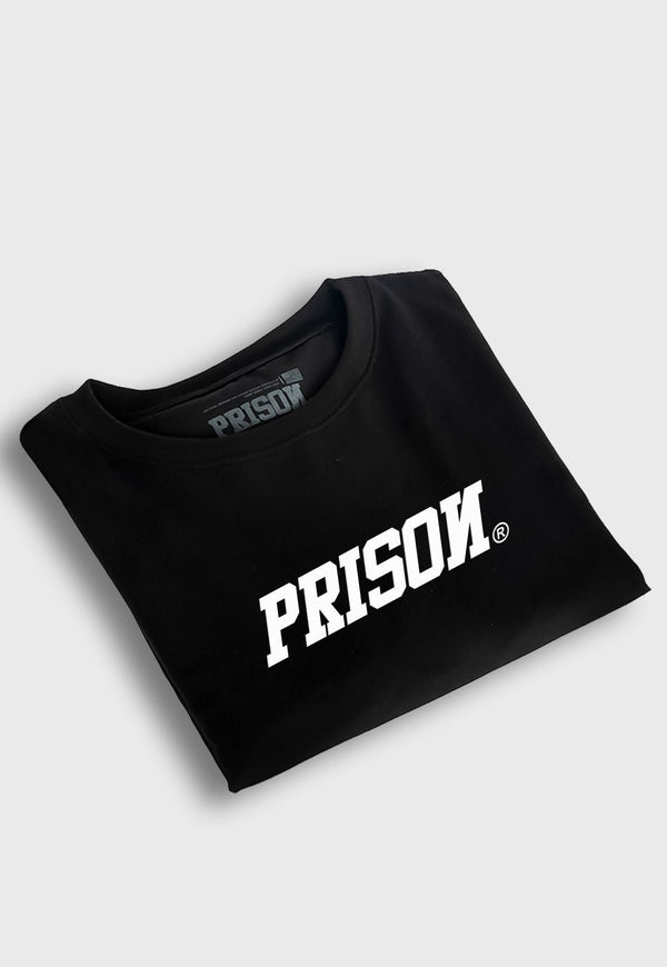 Camiseta Streetwear Oversized Logo Bold Preta - Prison®Camiseta