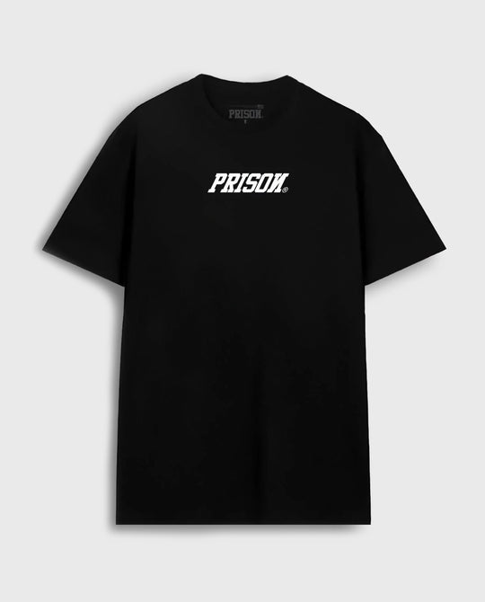 Camiseta Streetwear Oversized Logo Bold Preta - Prison®Camiseta