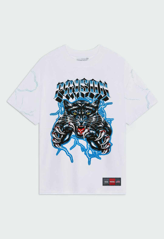 Camiseta Streetwear Panther Branca - Prison®Camiseta