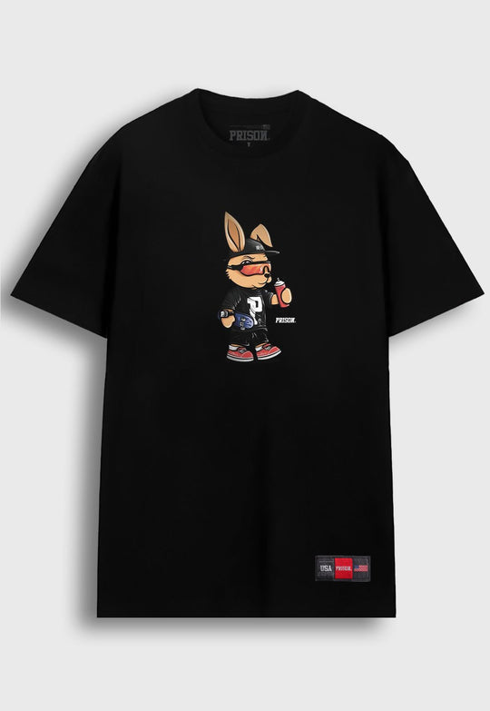 Camiseta Streetwear Rabbit Preta - Prison®Camiseta