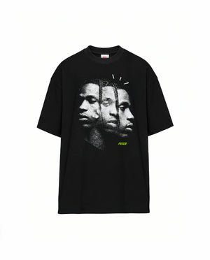 On ULTRA-T サイズM black Camiseta Oversized Dark Faces Trap Preta