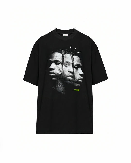 Camiseta Oversized Dark Faces Trap Preta
