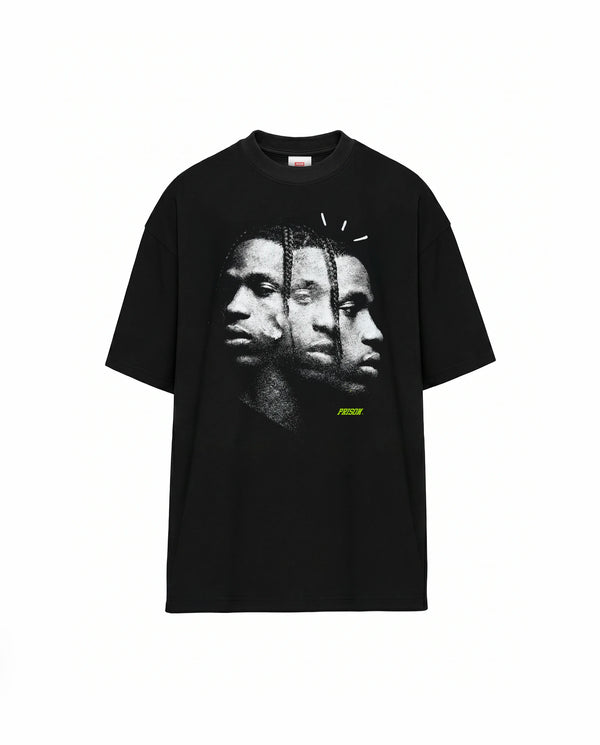 Camiseta Oversized Dark Faces Trap Preta