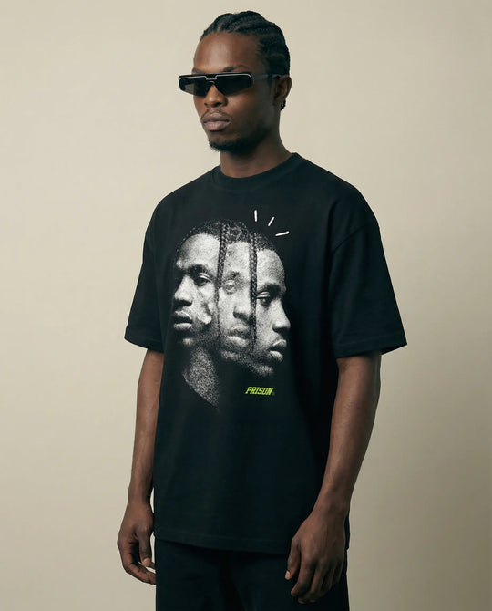 Camiseta Oversized Dark Faces Trap Preta