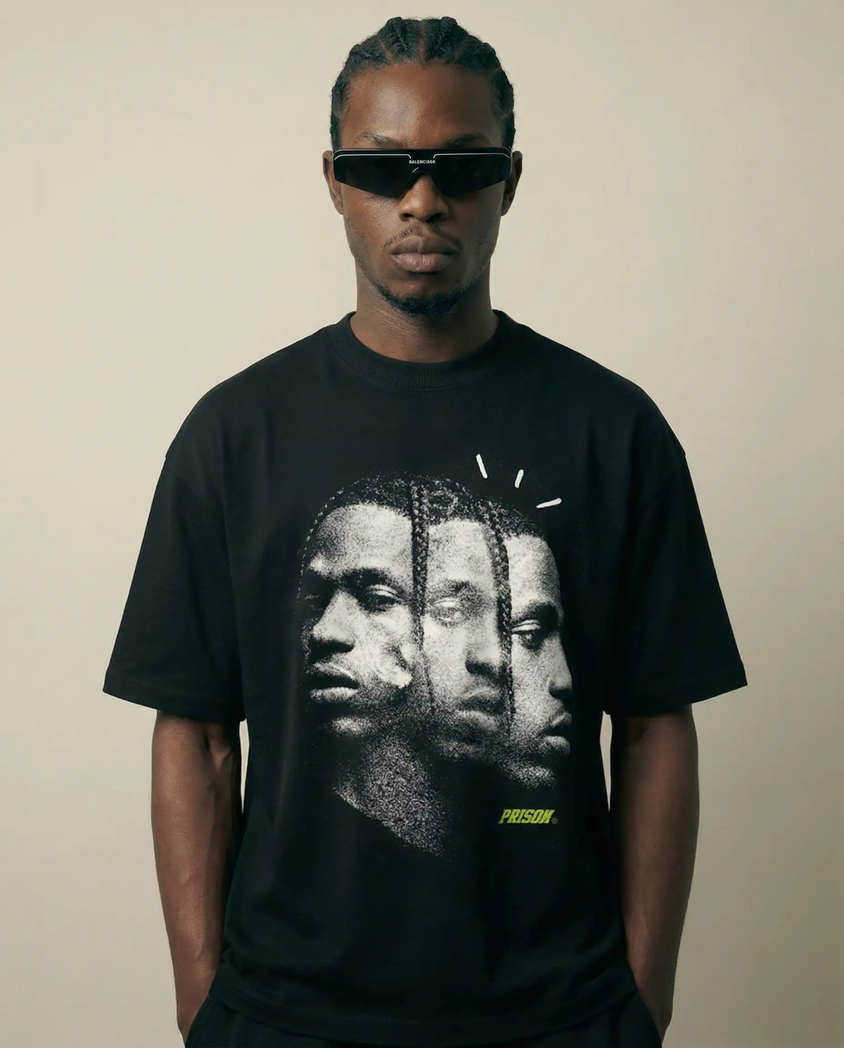 Camiseta Oversized Dark Faces Trap Preta