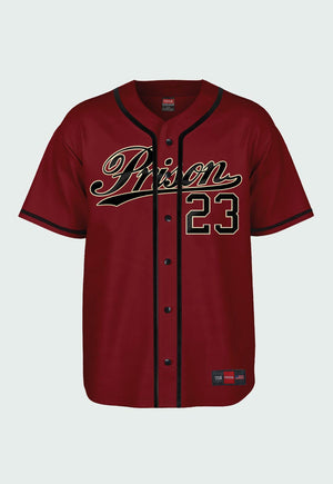 Camisa de Baseball Jersey 23 Vinho